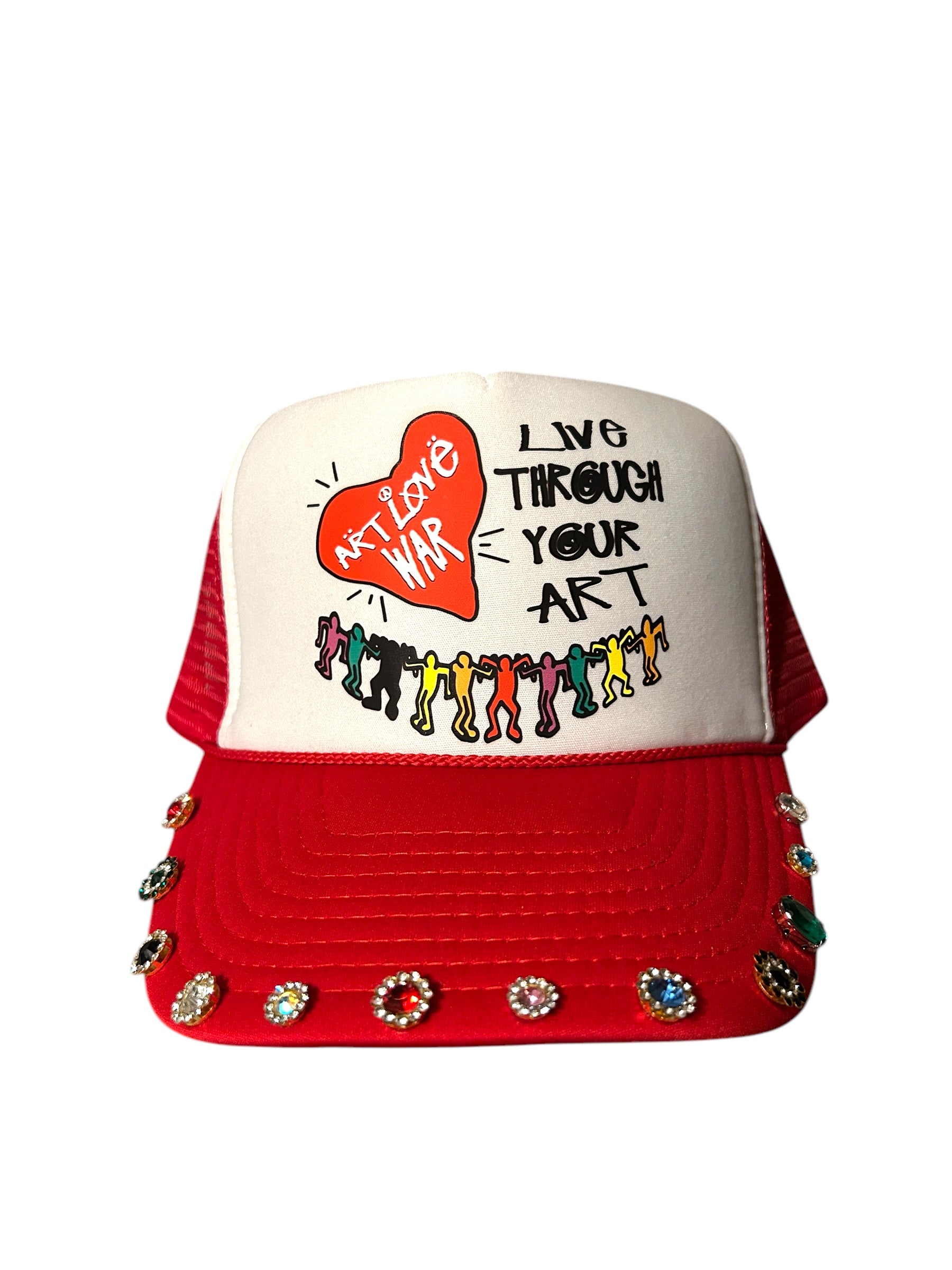 *Gem Stone* “Live Through Your Art” Trucker Hat