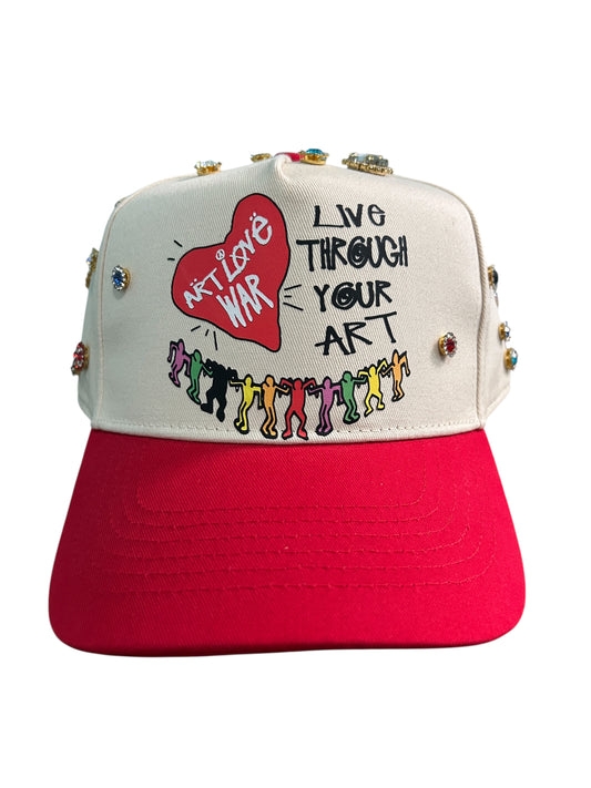 Custom Gemstone Snapback (Red)