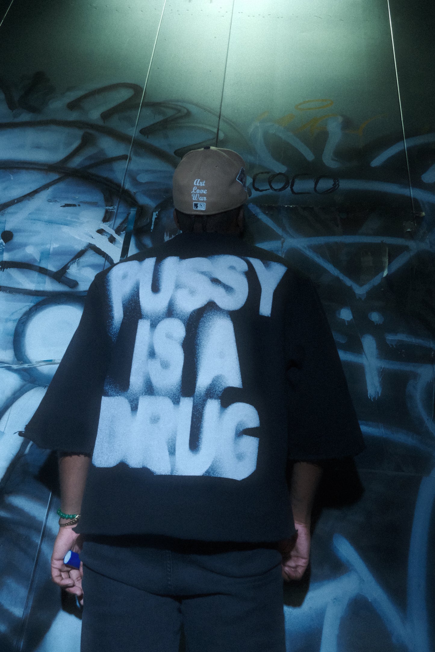 “P***Y IS A DRUG” Cropped Crewneck