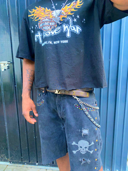 “Rockstar” Denim Shorts