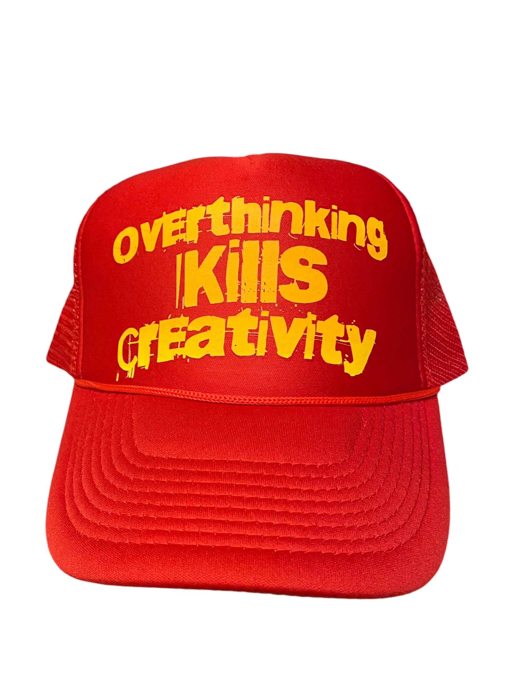 “Overthinking Kills Creativity” Trucker Hat