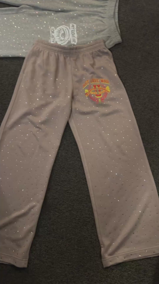 Swarovski Rhinestone Sweatpants